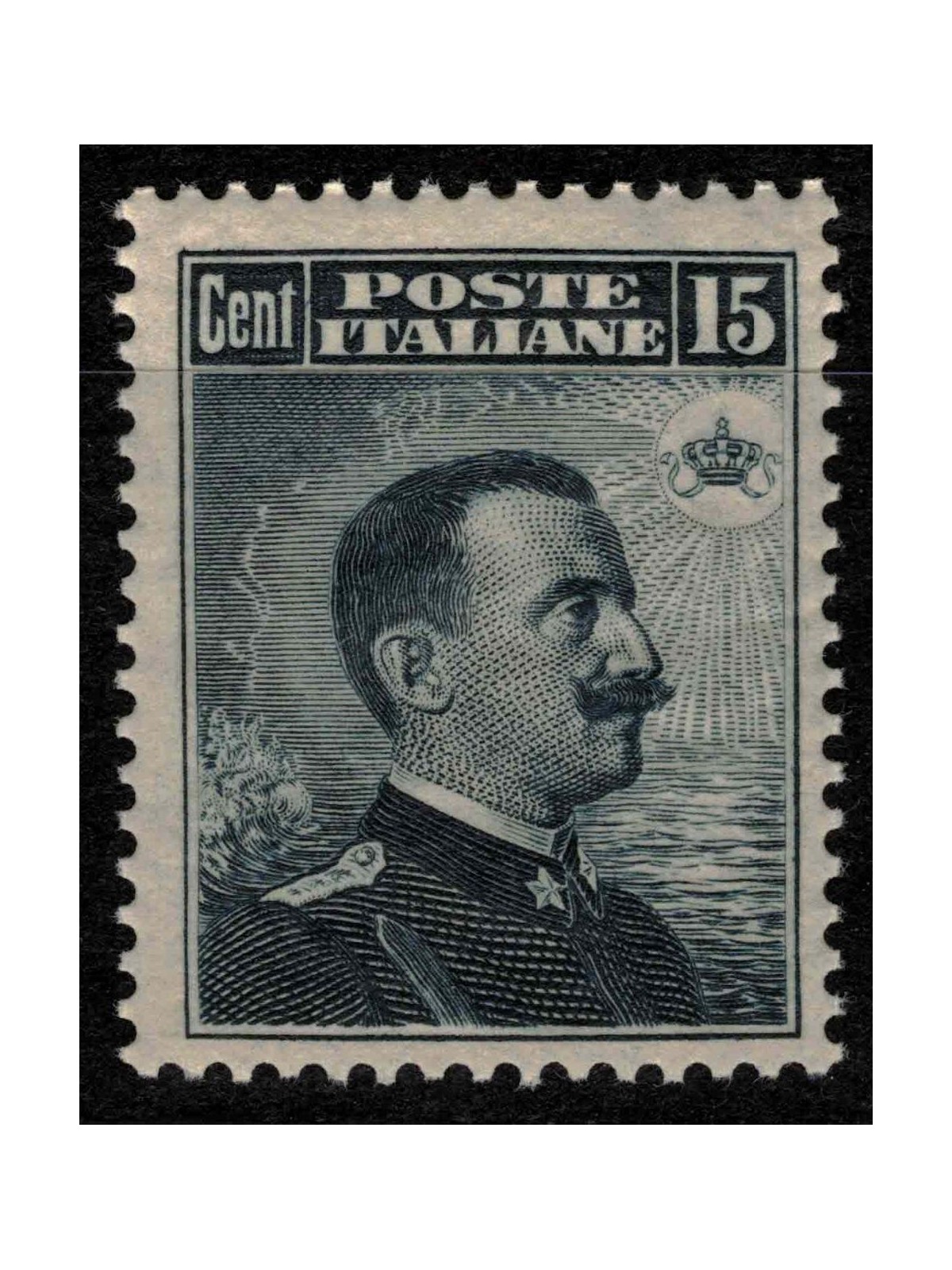 ITALY KINGDOM 1911 Michetti 15c grey black MH*
