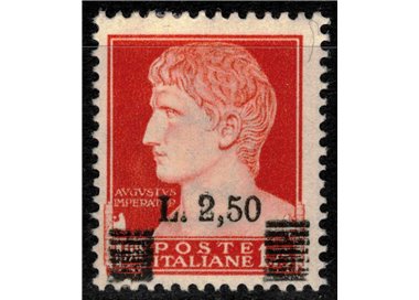 ITALIA LUOGOTENENZA 1945 Varietà 2,50£ Imperiale 6 sbarrette MH*