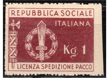 ITALIA RSI 1944 Franchigia militare MH*