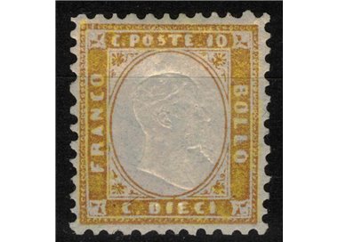 ITALY KINGDOM 1862 10c bistro MNH** (Luxury) ©