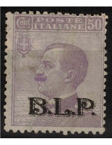 ITALIA REGNO 1922-23 BLP 50c violetto MH* ©