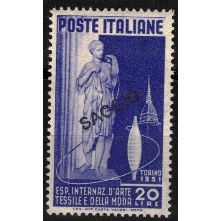 ITALY 1951 Textile Art (Essay) MNH** ©