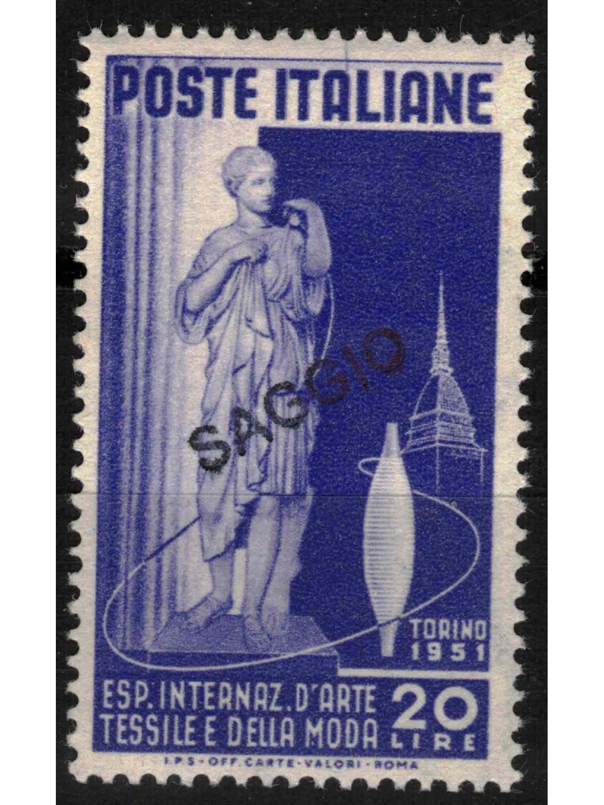 ITALY 1951 Textile Art (Essay) MNH** ©