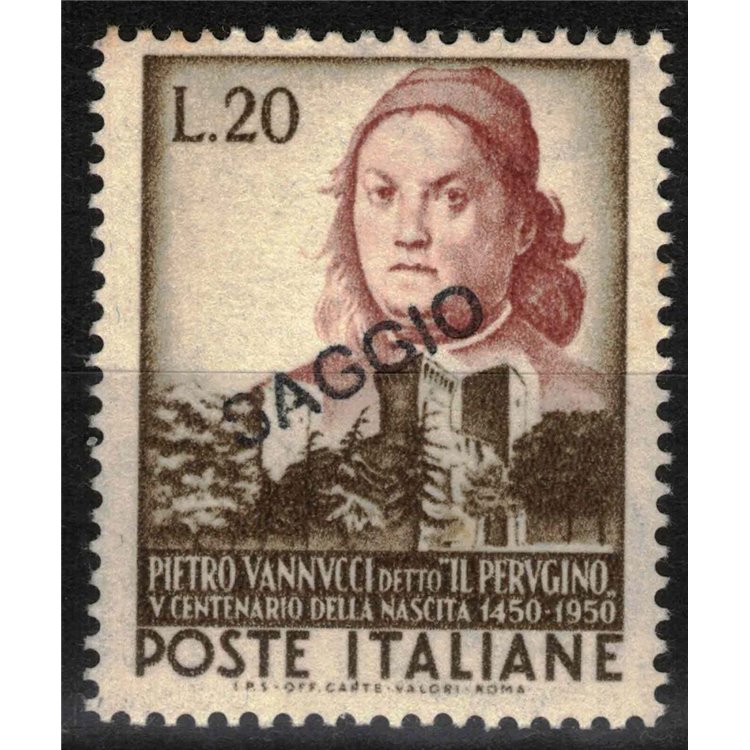 ITALY 1951 Pietro Vannucci (Essay) MNH** ©