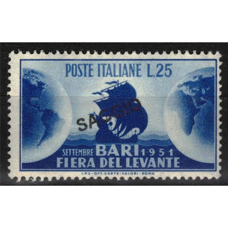 ITALY 1951 Levante Fair (Example) MNH** ©
