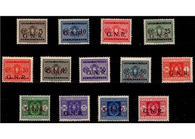 ITALY RSI 1943 Postage Due GNR (mixed) 13v MNH** ©