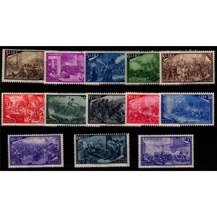 ITALY 1948 Centenary of the Risorgimento 13v MNH** ©