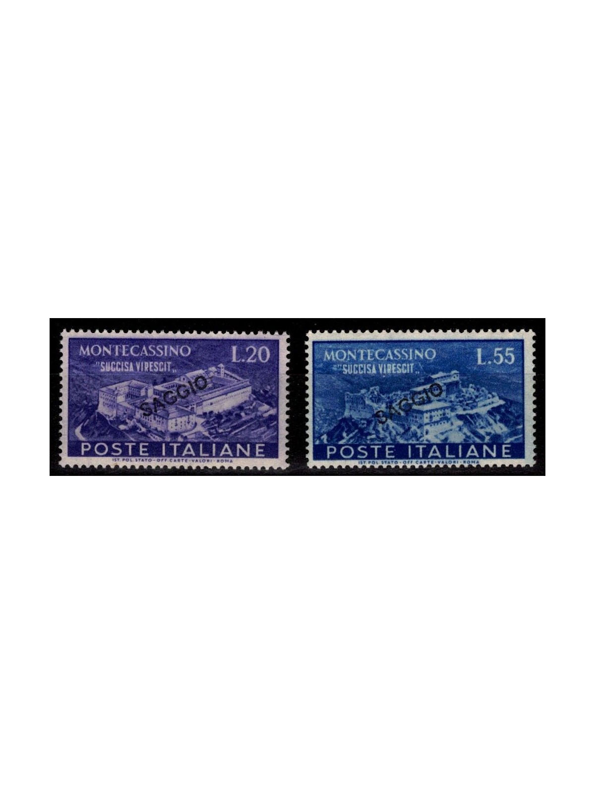 ITALY 1951 Abbey of Montecassino (Essay) MNH** ©