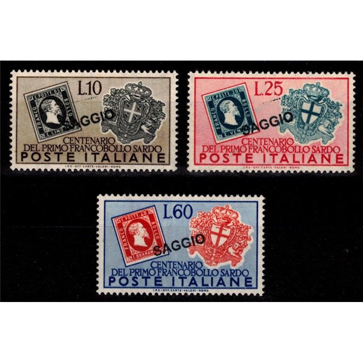 ITALY 1951 Sardinian Stamps (Example) MNH** ©