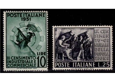 ITALIA 1951 Censimento (Saggio) MNH** ©