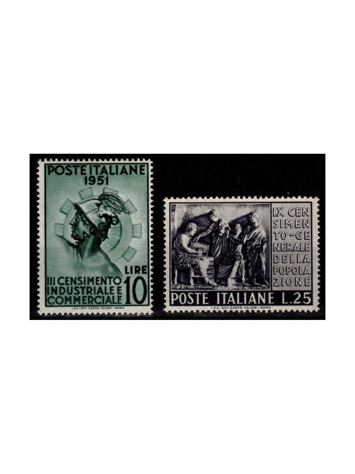 ITALY 1951 Census (Example) MNH** ©
