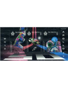 SAN MARINO 2019 Sbarco sulla Luna BF MNH**