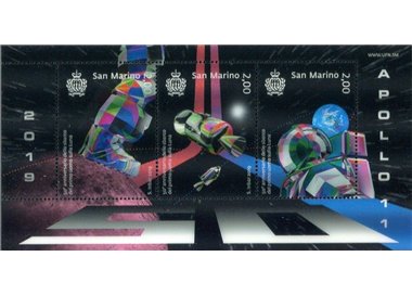 SAN MARINO 2019 Moon Landing s/s MNH**