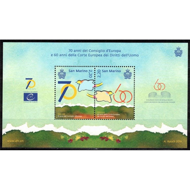 SAN MARINO 2019 Consiglio d'Europa BF MNH**