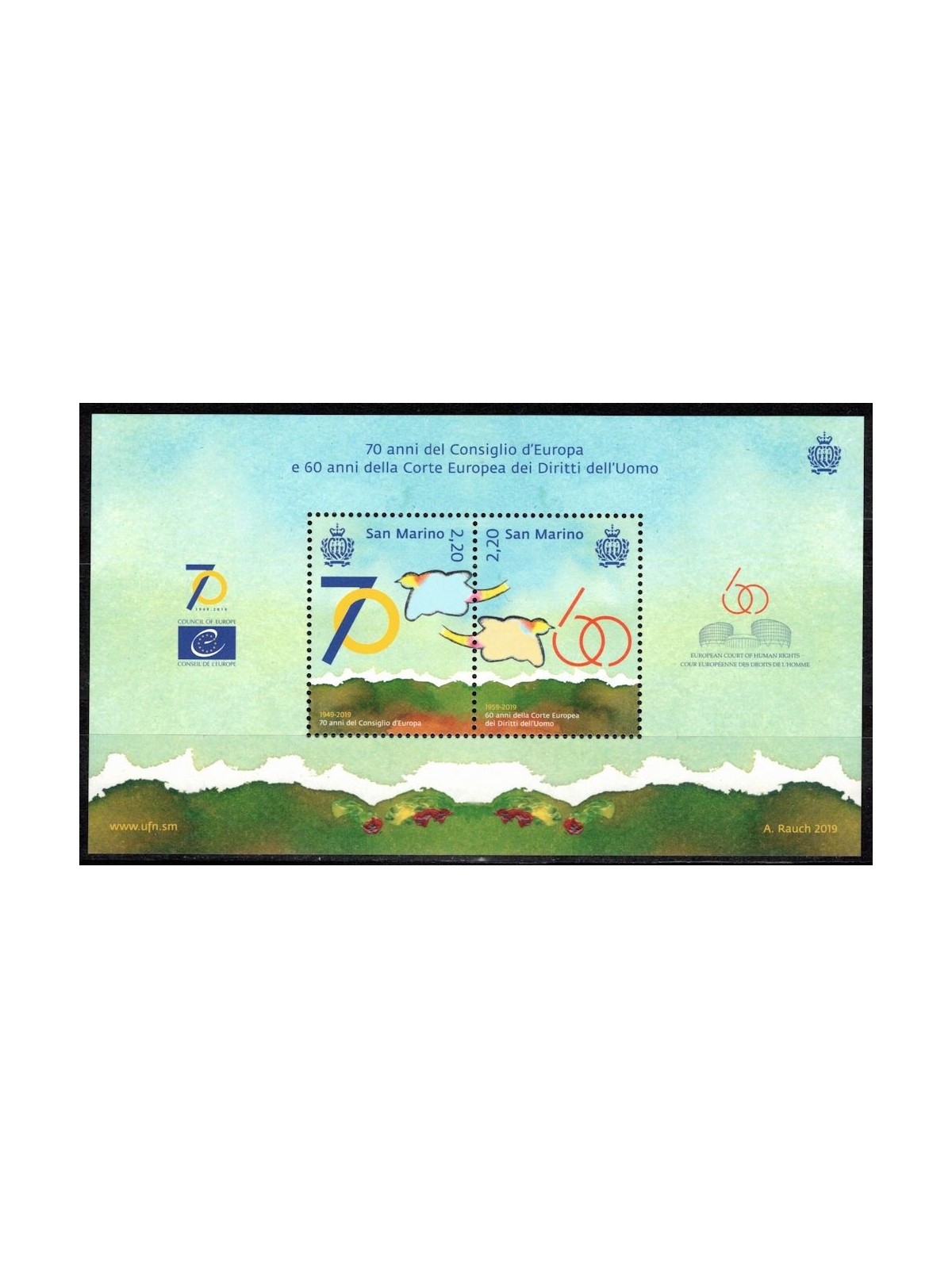 SAN MARINO 2019 Council of Europe s/s MNH**