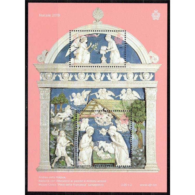 SAN MARINO 2019 Christmas s/s MNH**