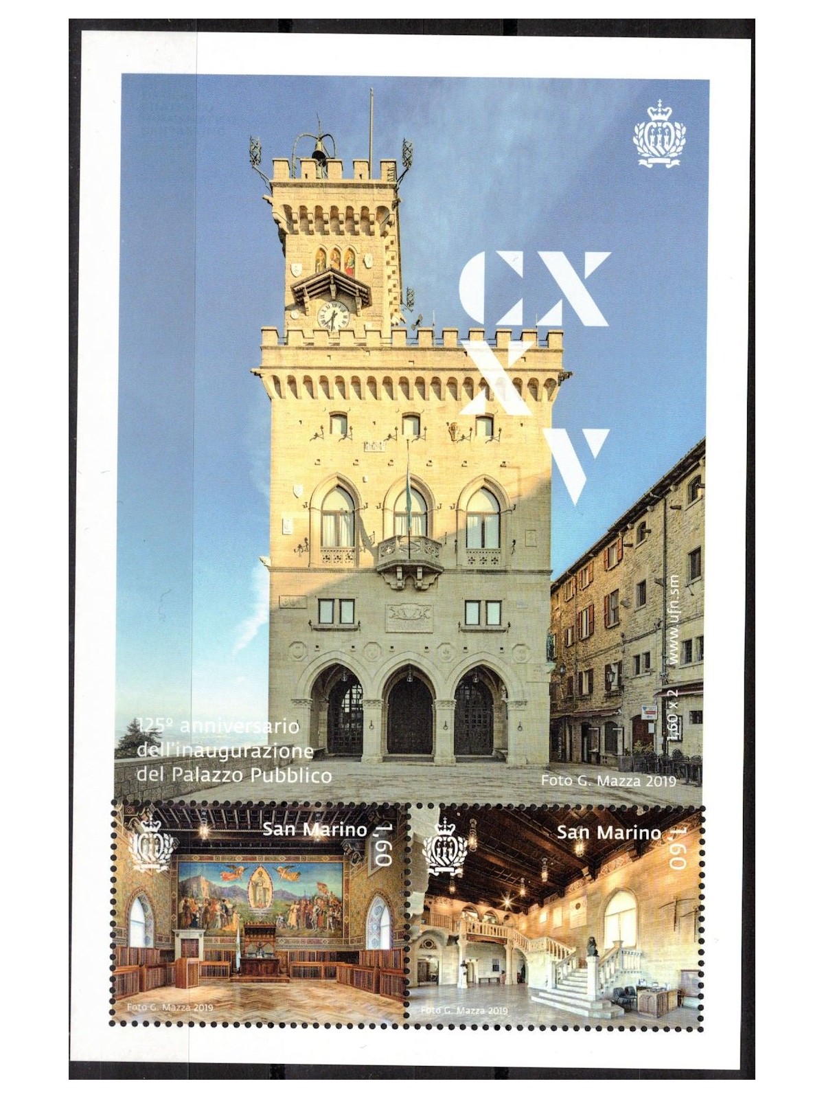 SAN MARINO 2019 Palazzo Pubblico BF MNH**
