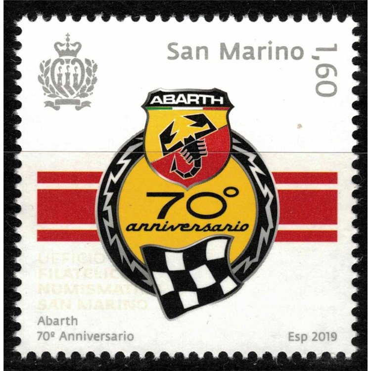 SAN MARINO 2019 Abarth MNH**