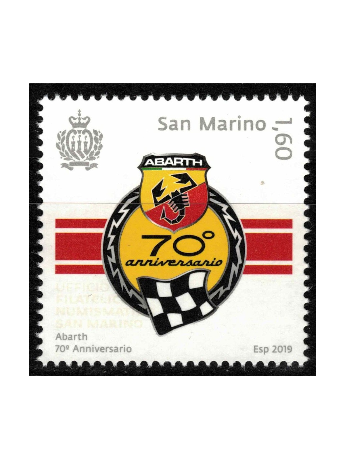 SAN MARINO 2019 Abarth MNH**