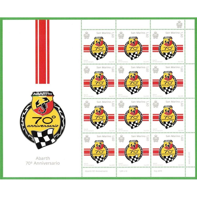 SAN MARINO 2019 Abarth m/s MNH**