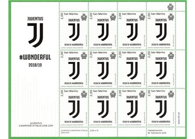 SAN MARINO 2019 Juventus Italian Champion m/s MNH**
