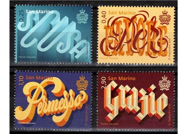 SAN MARINO 2019 Parole educate 4v MNH**