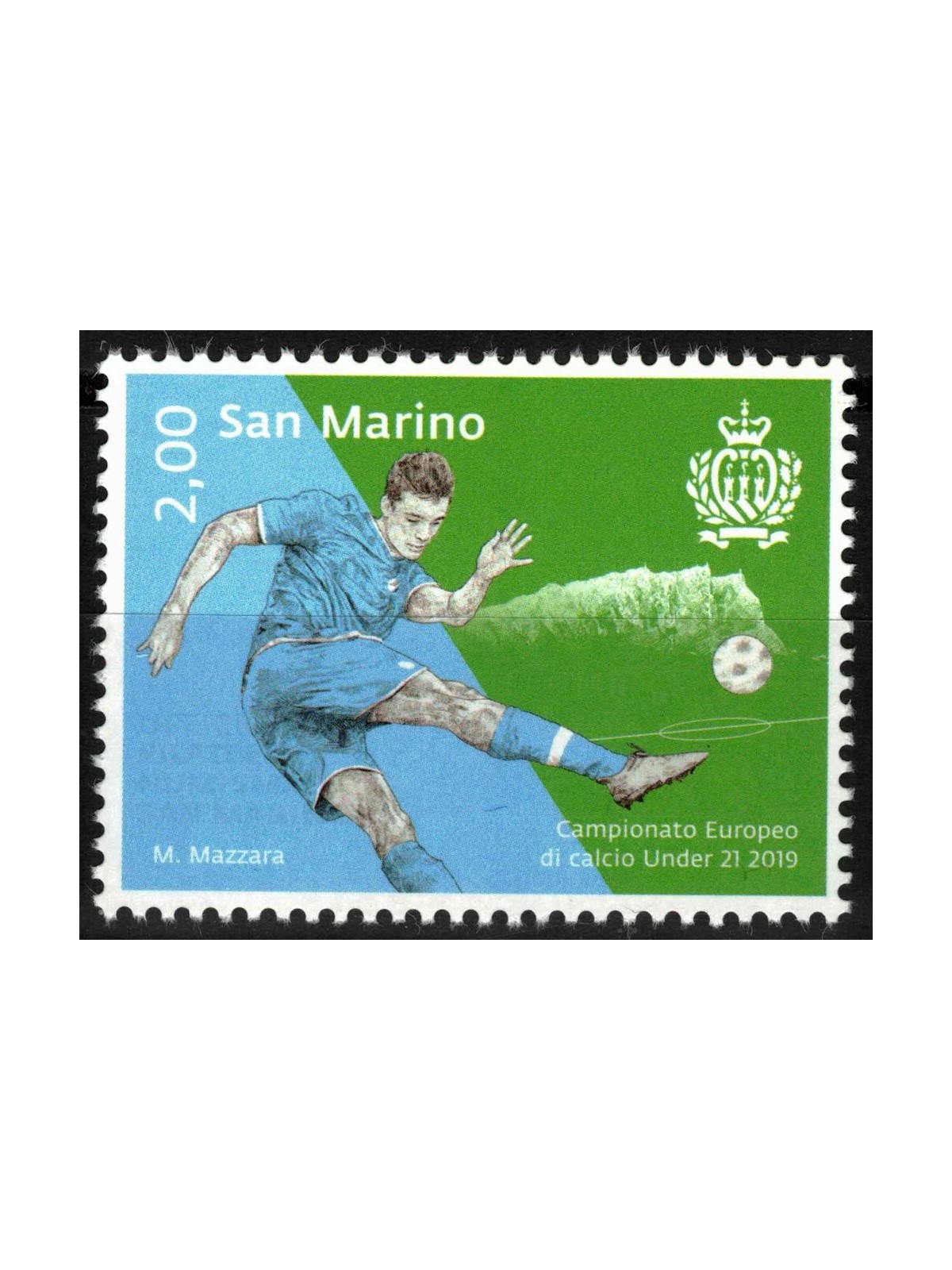 SAN MARINO 2019 Campionato Europeo Under 21 MNH**