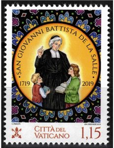 VATICANO 2019 San Giovanni Battista de La Salle MNH**