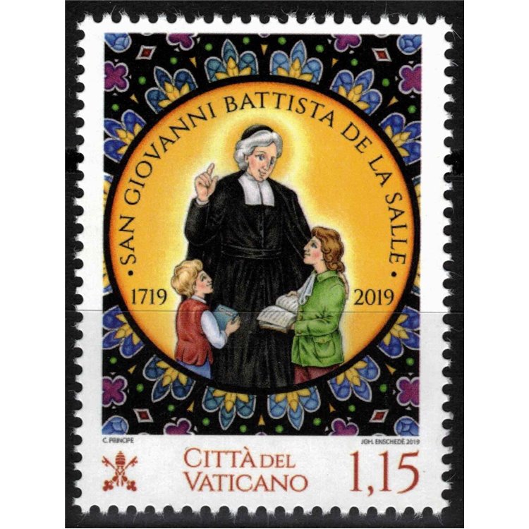 VATICANO 2019 San Giovanni Battista de La Salle MNH**
