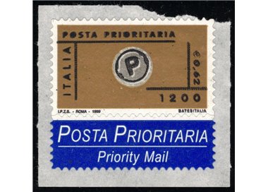 ITALY 1999 Priority Mail €0.62 (double black print) MNH**