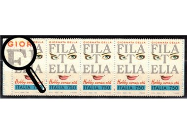 ITALY 1992 Philately Day (retouch on F) booklet MNH**