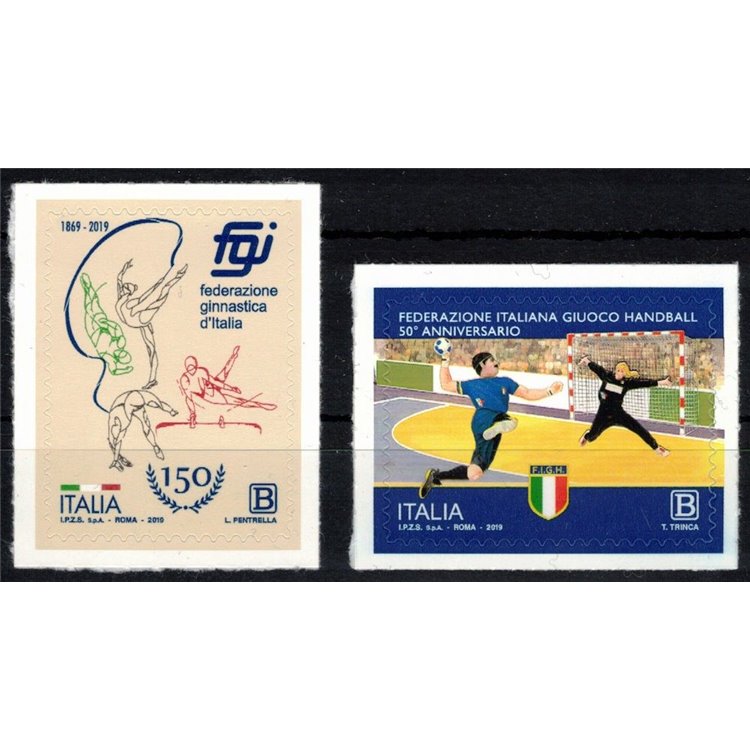 ITALY 2019 Gymnastics and Handball 2v MNH**