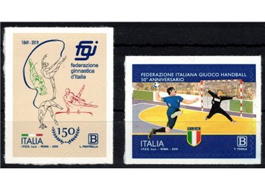 ITALIA 2019 Ginnastica e Handball 2v MNH**