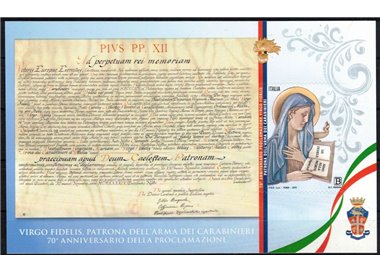 ITALIA 2019 Virgo Fidelis BF MNH**
