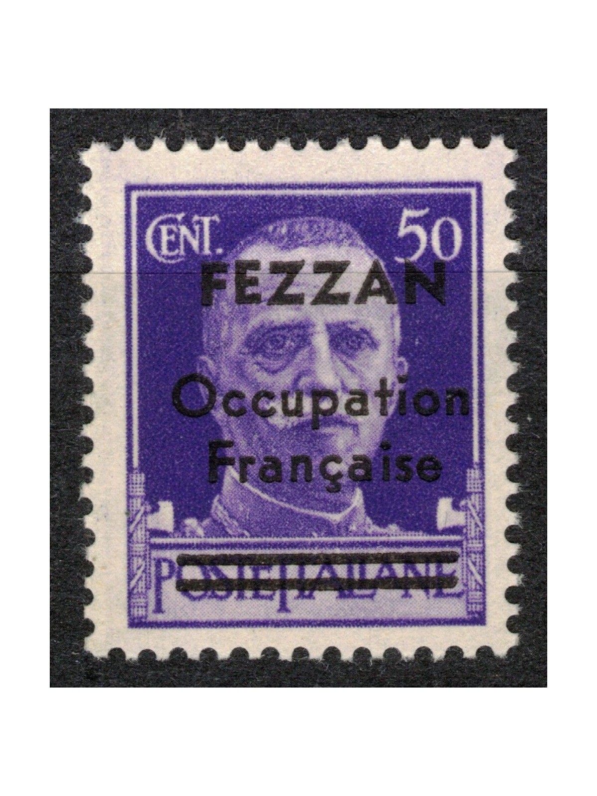FEZZAN (FRENCH WEST) 1943 Italian stamp from 1929 overprinted MNH**