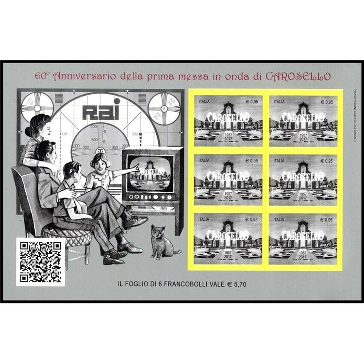 ITALIA 2017 Carosello MF MNH**