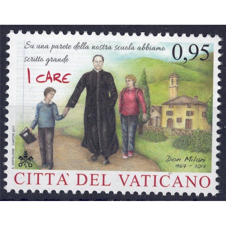 VATICAN 2017 Don Lorenzo Milani MNH**
