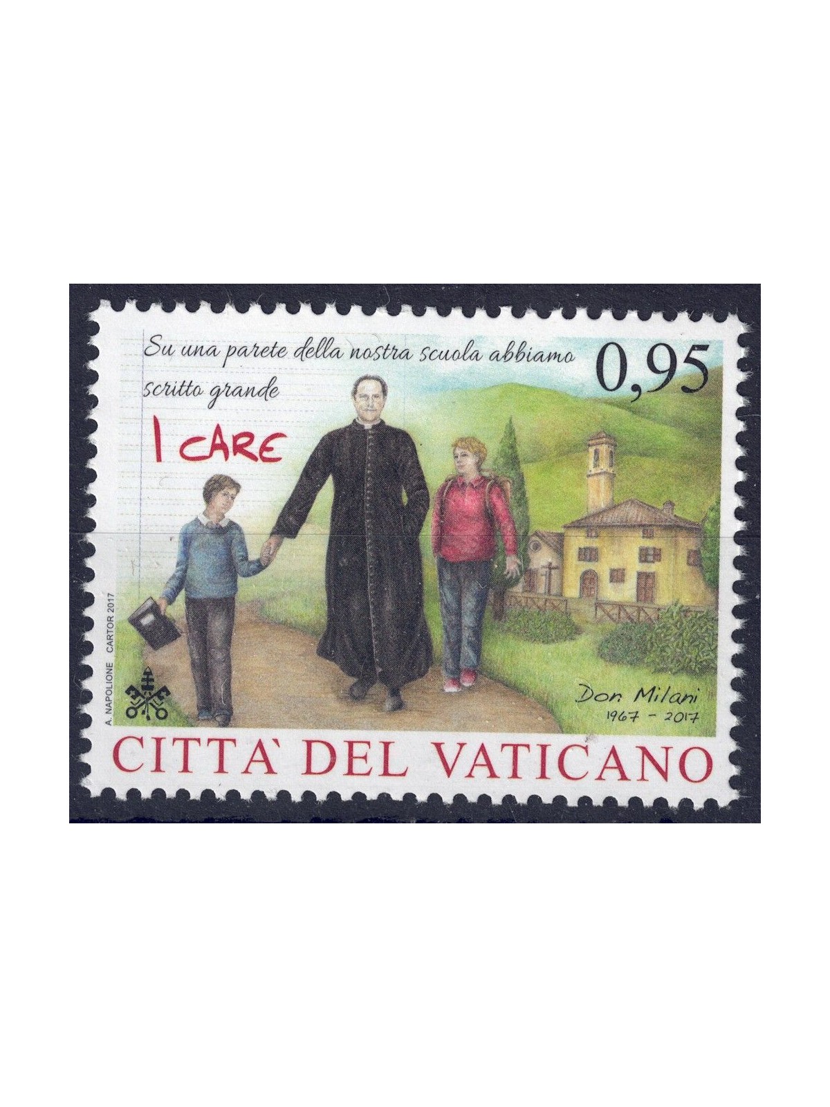 VATICANO 2017 Don Lorenzo Milani MNH**