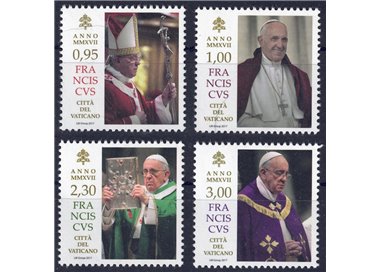 VATICANO 2017 Pontificato Papa Francesco 4v MNH**