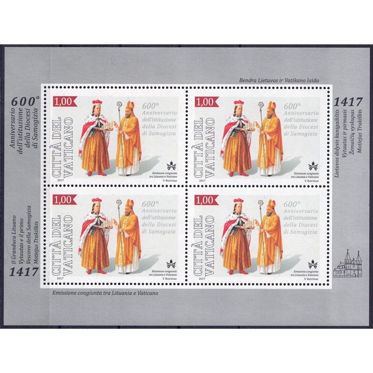 VATICANO 2017 Diocesi Samogizia MF MNH**