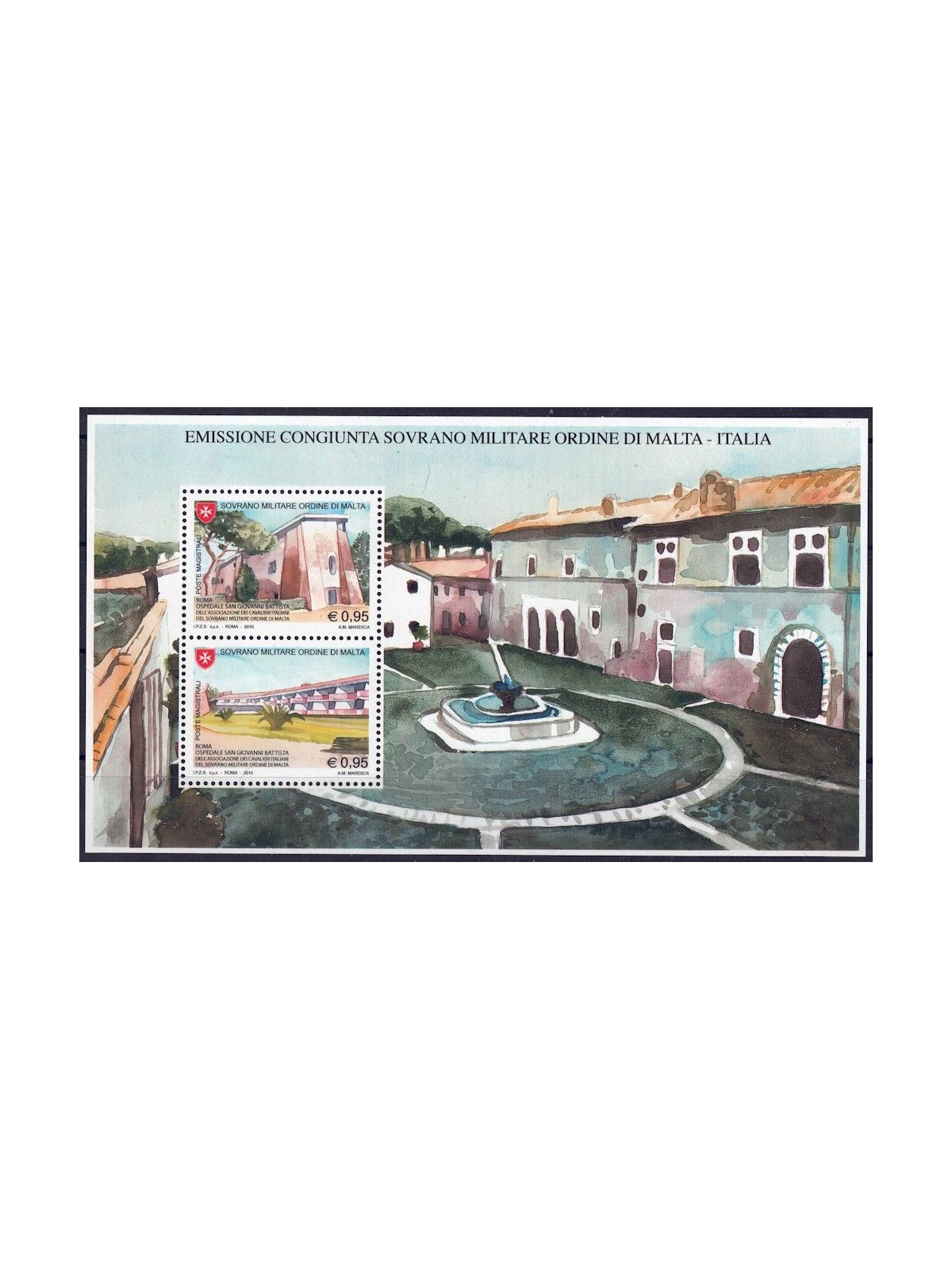 SMOM 2015 S. Giovanni Battista Hospital s/s MNH**