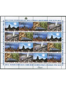 SAN MARINO 2012 Sustainable Energy m/s MNH**