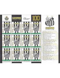 SAN MARINO 2012 Santos Football Club m/s MNH**