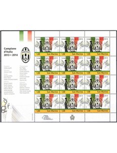 SAN MARINO 2014 Juventus Italian Champion m/s MNH**