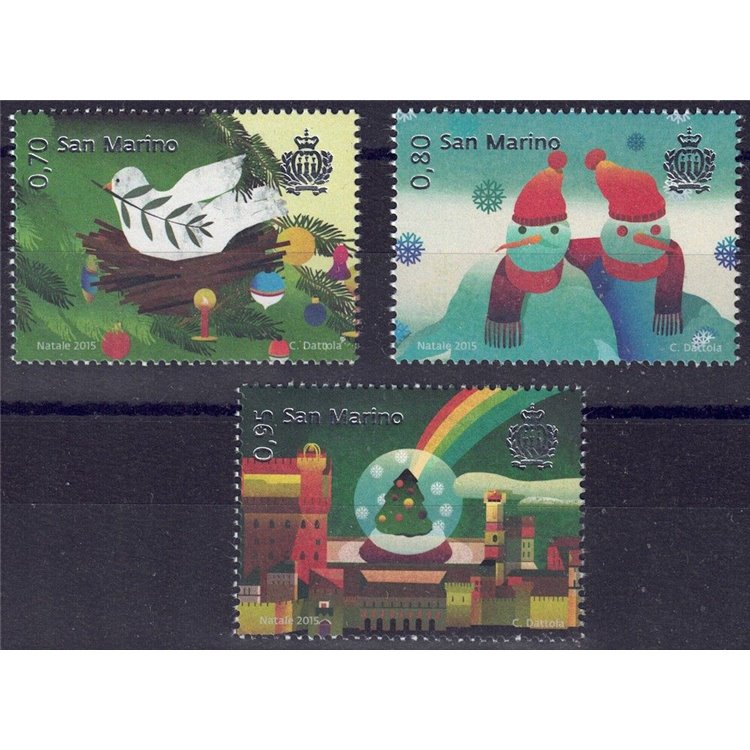 SAN MARINO 2015 Christmas 3v MNH**