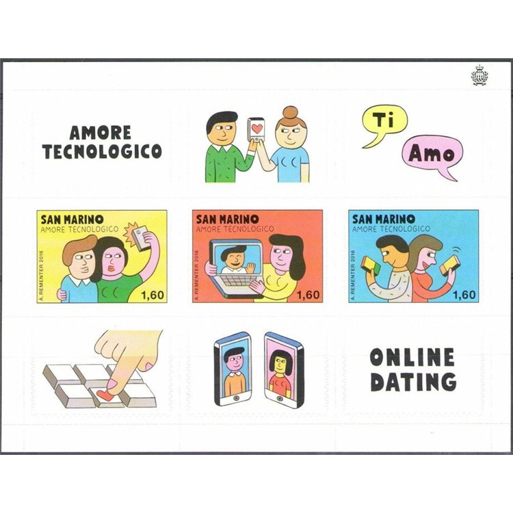 SAN MARINO 2016 Technological Love s/s MNH**