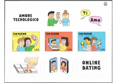 SAN MARINO 2016 Amore tecnologico BF MNH**