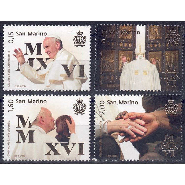 SAN MARINO 2016 Jubilee of Mercy 4v MNH**