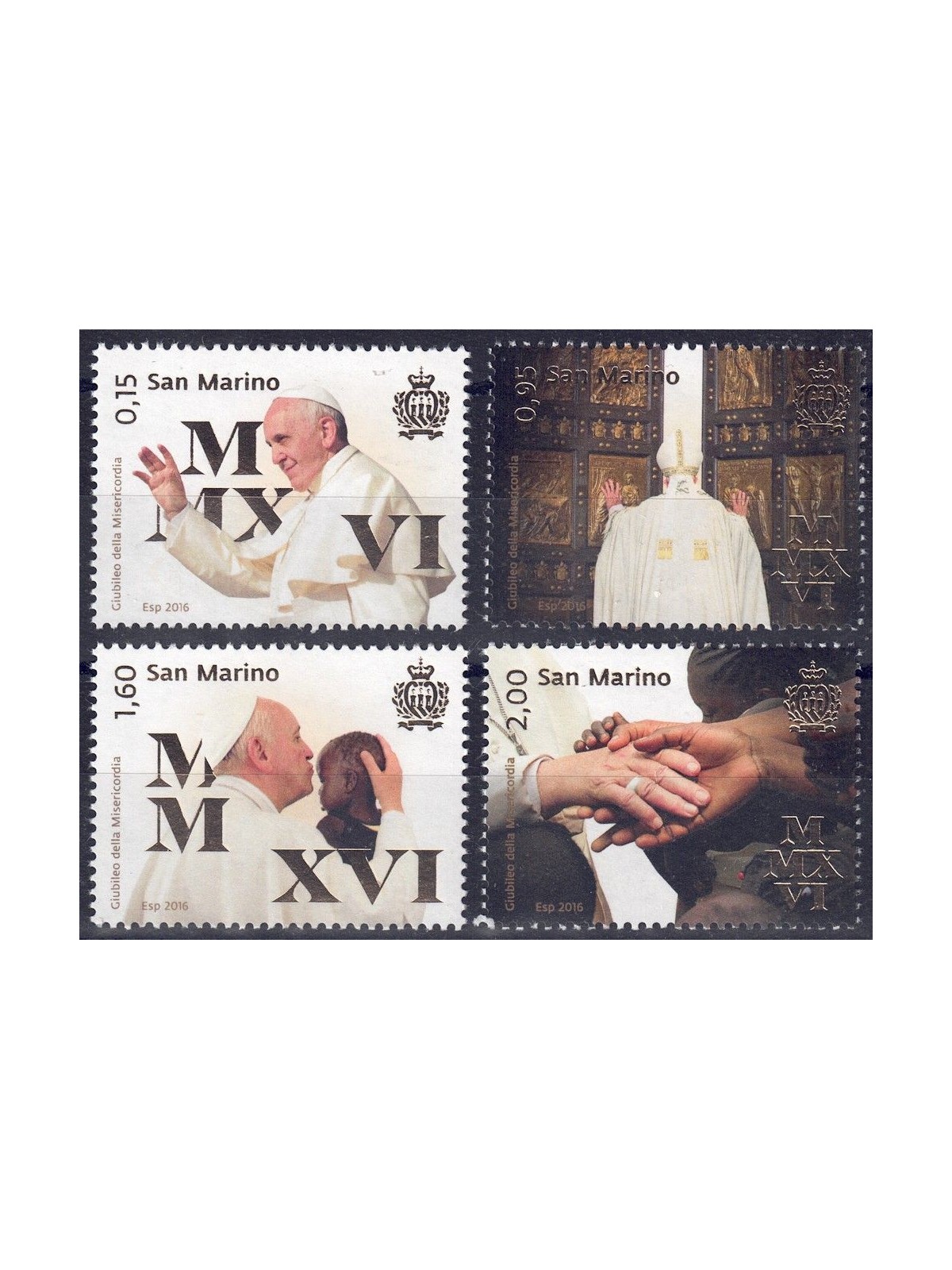 SAN MARINO 2016 Giubileo della misericordia 4v MNH**