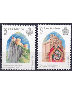 SAN MARINO 2016 Translation of San Leone 2v MNH**